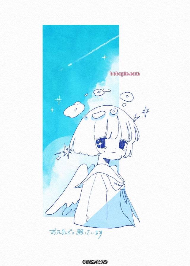 原创, 女孩子, 插画, digital illustration, original illustration, 水手服, angel