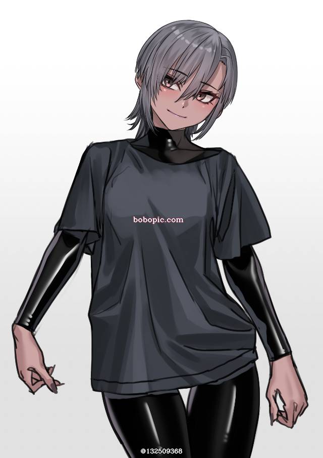 原创, 女孩子, 紧身衣, 橡胶紧身衣