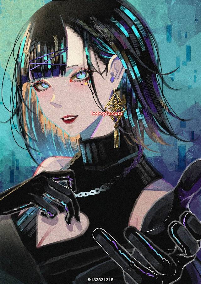 原创, 女孩子, 黑发, 手套