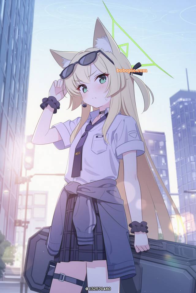 一张FOX小队,蔚蓝档案,胡桃,萝莉,小女孩绘画图片