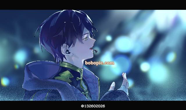 一张剑持刀也,彩虹社,月之美兔绘画图片