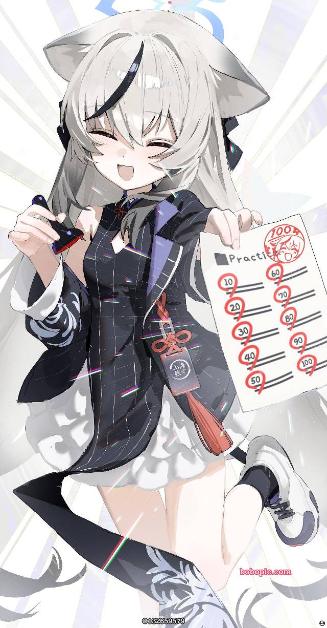 碧蓝档案, Sunohara Kokona, Blue Archive 1000+ bookmarks, smile, 兽耳