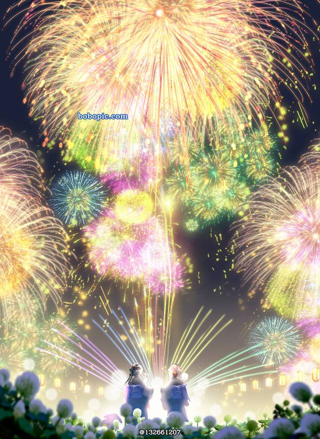 风景, 焰火, summer festival, 原创
