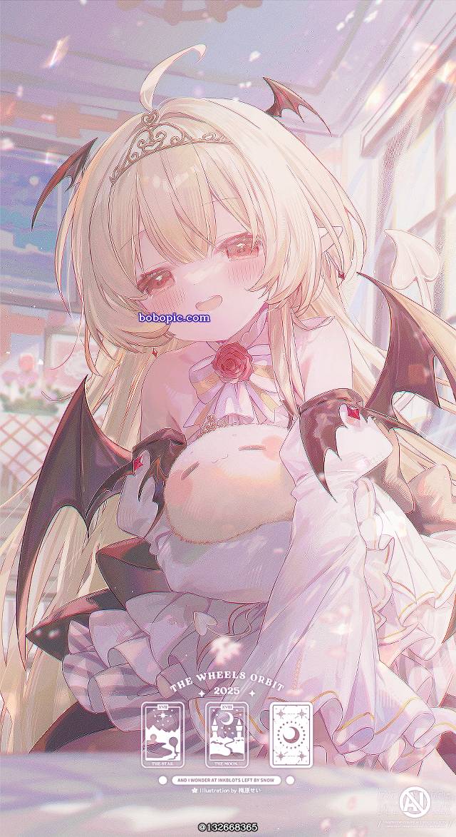 requested illustration, 女孩子, 金发, red eyes