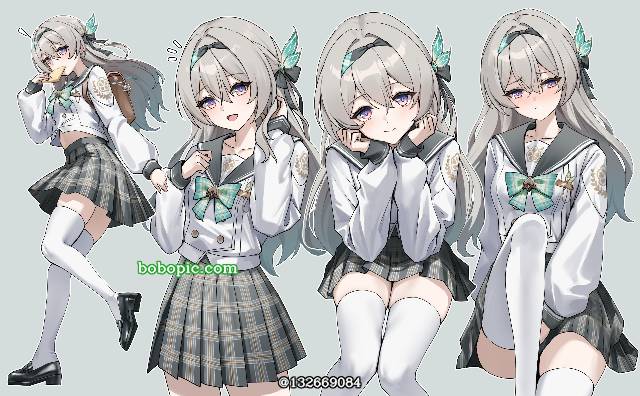 流萤（星穹铁道）, Honkai: Star Rail, Firefly, Honkai: Star Rail, 崩坏：星穹铁道1000收藏, 水手服