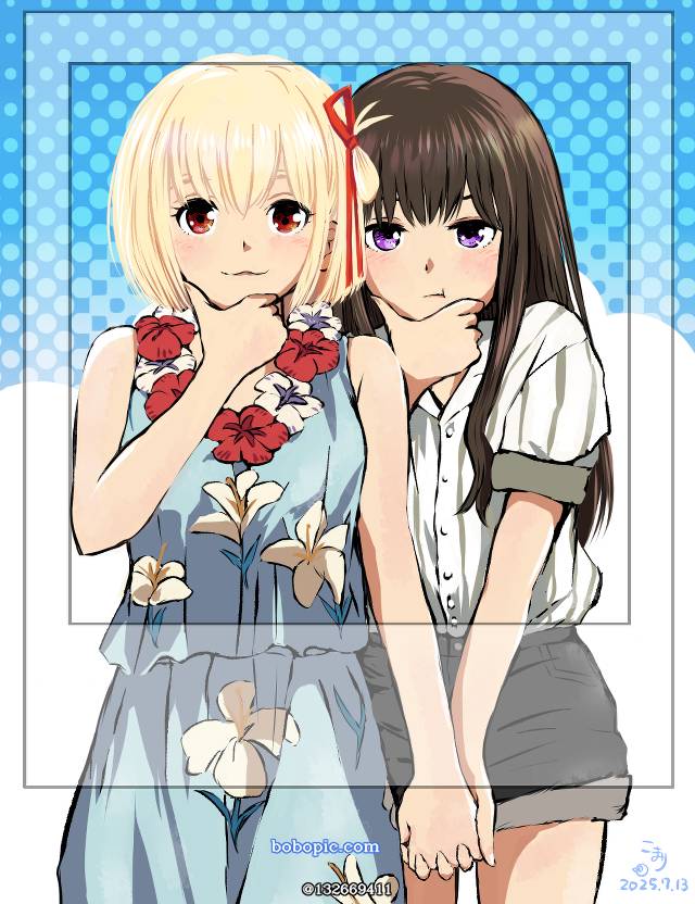 莉可丽丝, 莉可丽丝, 千束×泷奈, Nishikigi Chisato, 井之上泷奈, 照片, holding hands with fingers interlocked