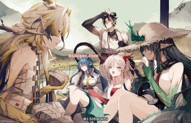 Shu (Arknights), 年（明日方舟）, 夕（明日方舟）, 令（明日方舟）, Chong Yue (Arknights), Arknights, 明日方舟, onigiri
