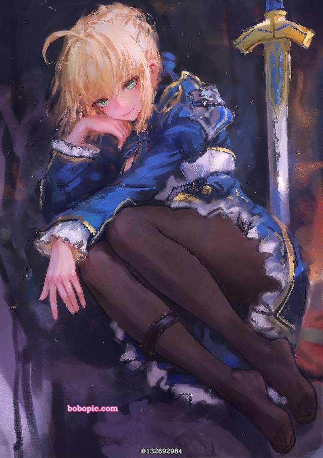 Honkai: Star Rail, 阿尔托利亚·潘德拉贡, 腿, black stockings, Fate 100+ bookmarks