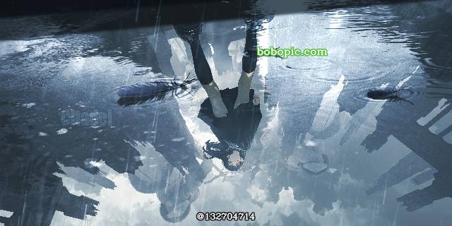 background, 风景, 女孩子, young girl, reflection pool, scenery