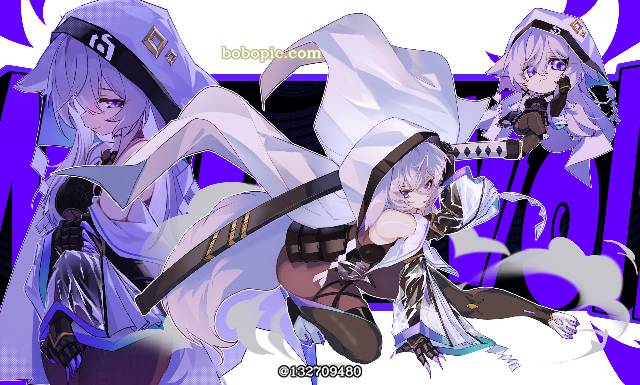 女孩子, black stockings, Cyberpunk, beast, hood