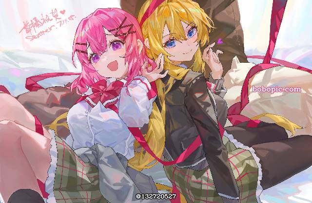 女孩子, young girl, doujin, 插画