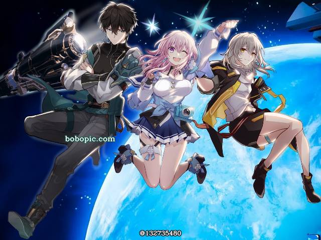 Honkai: Star Rail, 崩坏：星穹铁道, 插画, 三月七, 星（星穹铁道）, Danheng, Astral Express, 崩坏：星穹铁道100收藏