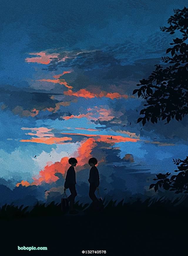 原创, 原创, 风景, 男孩子, sky, 夕阳