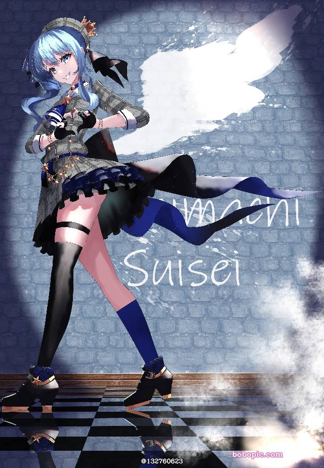 Suisei Hoshimachi, Hoshimachi Suisei fanart, Hololive, Virtual Youtuber 100+ bookmarks