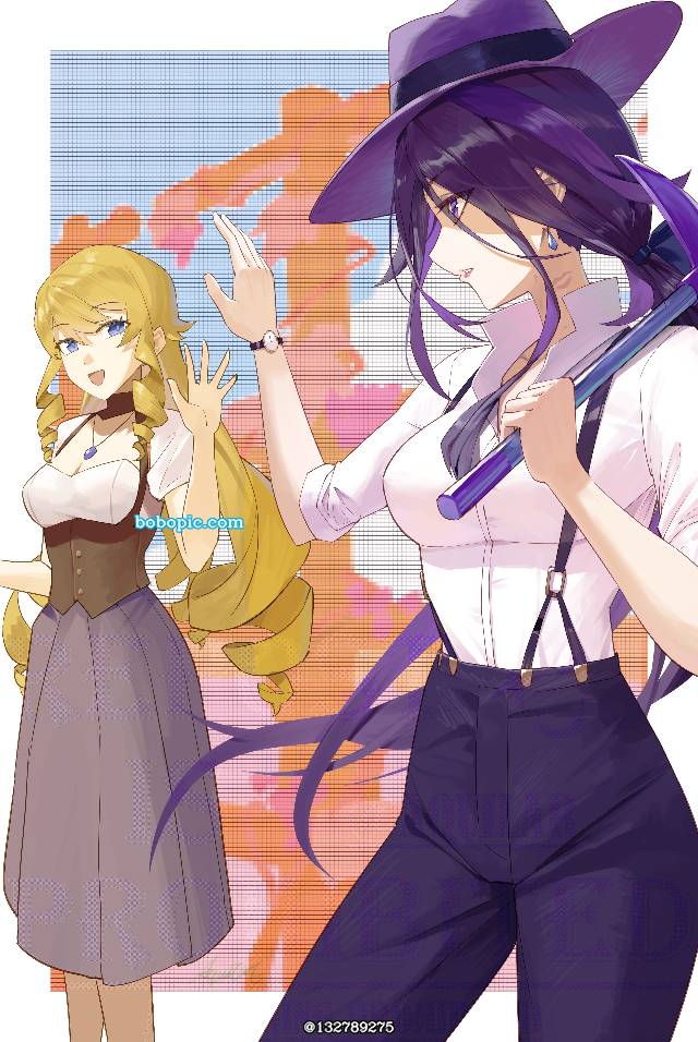 yuri, 娜维娅, 克洛琳德, Clorinde/Navia, Genshin Impact, 女孩子, 原神100收藏, 交换服装