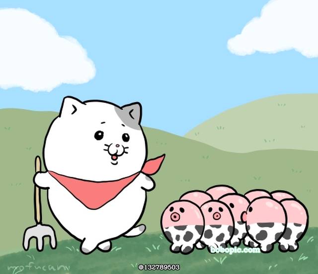 插画, mascot, 动物