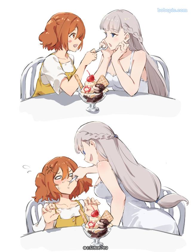 yuri, 拉比涅（葬送的芙莉莲）, Lawine/Kanne, 女孩子, feeding