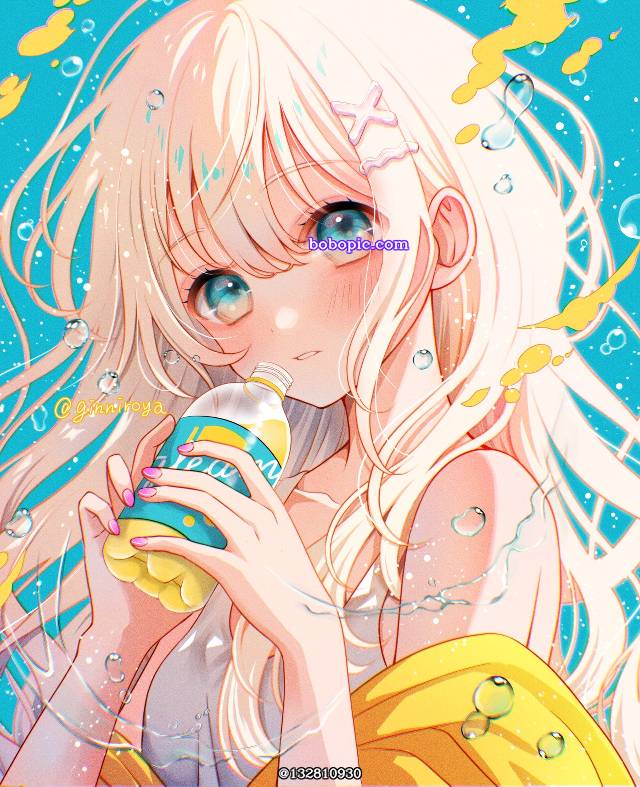 原创, 原创, 女孩子, young girl, 白发, 美甲