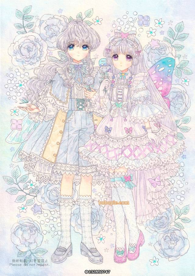 原创, fairy, boy and girl, 男孩子, 女孩子