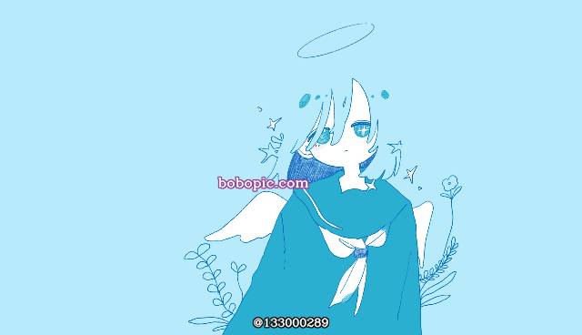 女孩子, 水手服, 插画, digital illustration, 原创, original illustration, angel