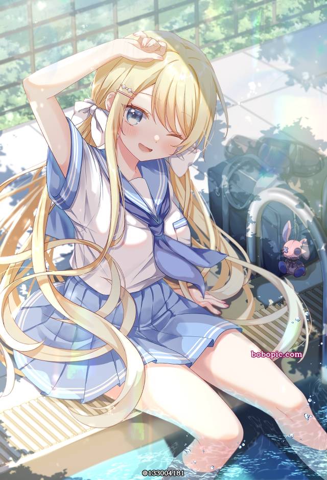 原创, 商业绘图, 显性巨乳, 绘梦爱丽丝, 水手服