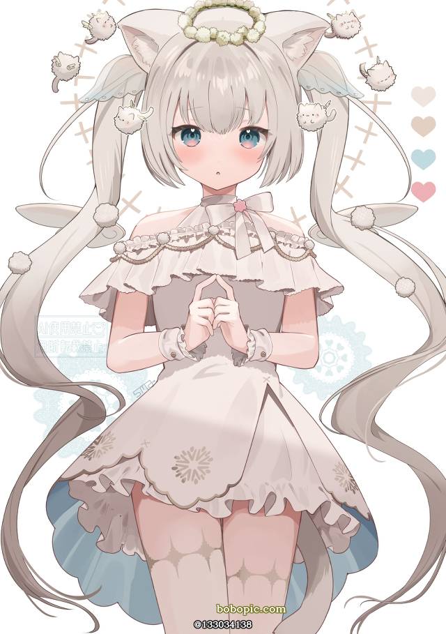 兽耳, young girl, 女孩子