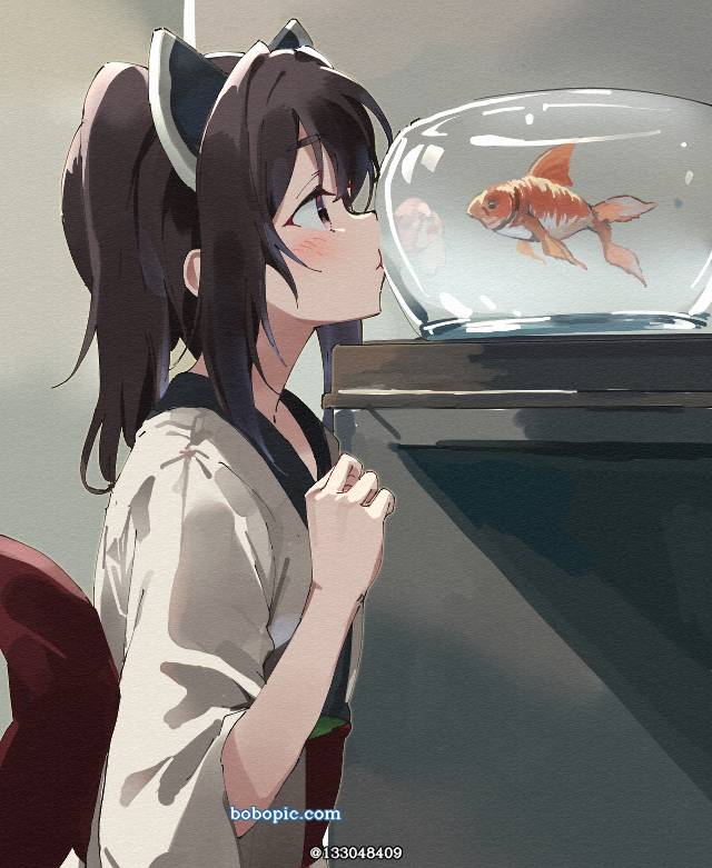 Tohoku Kiritan, 金鱼, 金鱼缸, 侧脸, VOICEROID 500+ Bookmarks