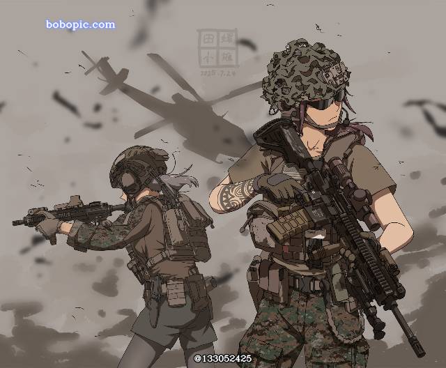 现代个人装备, armed young ladies