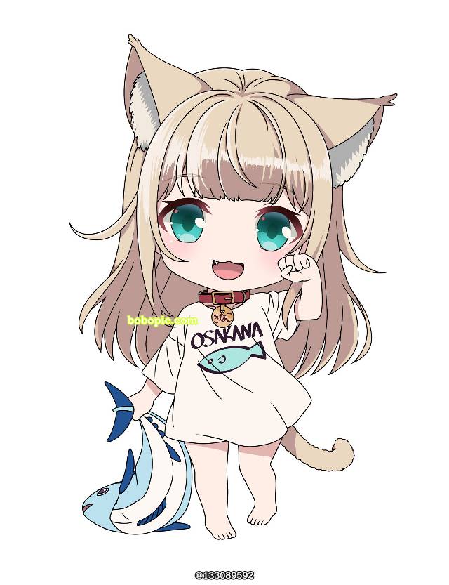 原创, 女孩子, Kinako (IyaPan), My Cat is a Cute Girl, 黏土人, cat ears