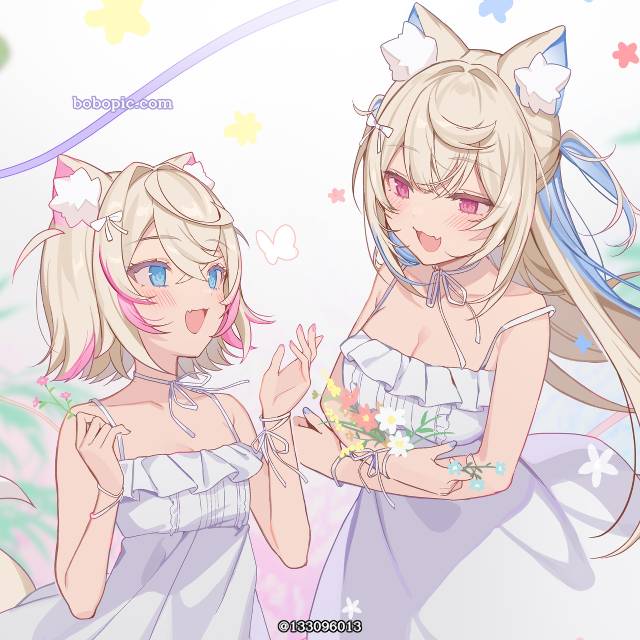 Fuwawa Abyssgard, Mococo Abyssgard, Hololive, Hololive 英语, 虚拟主播, Virtual YouTuber 1000+ bookmarks