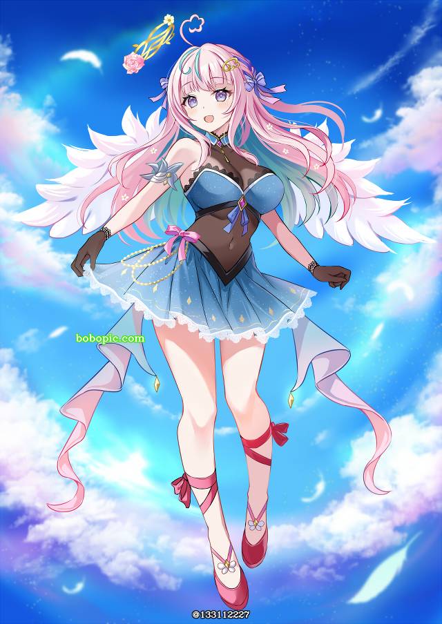 虚拟主播, 粉色头发, angel