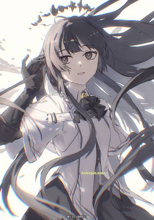 一张小女孩,黑长直,阿尔图罗·吉亚洛,明日方舟,阿尔图罗,公主发型绘画图片