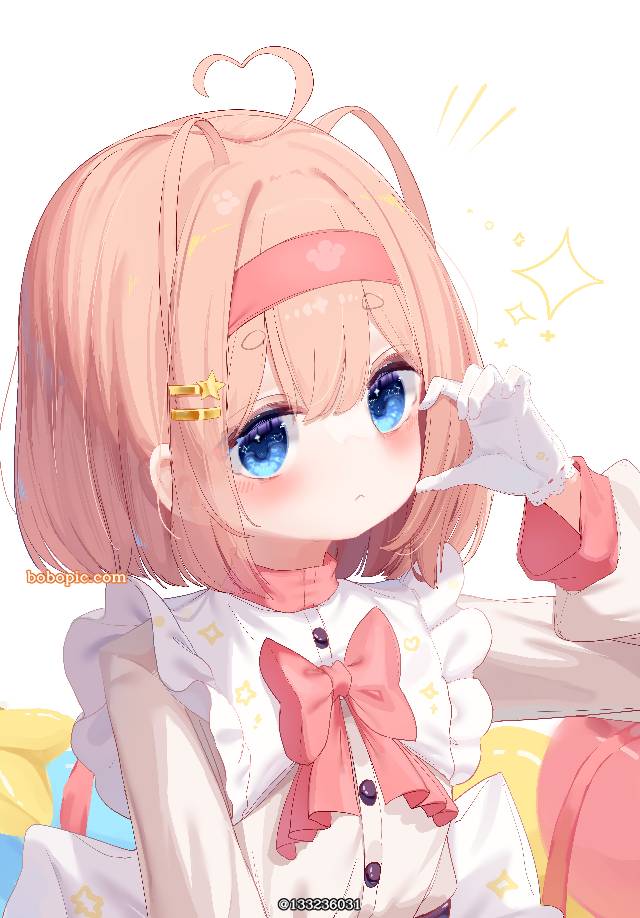 女孩子, original character, 萝莉, heart, 女仆装