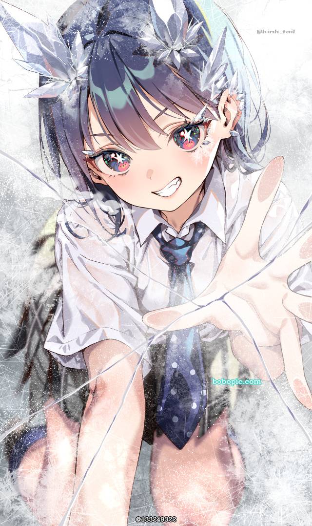RuriDragon, Ruri Aoki, 女孩子, uniform, ice