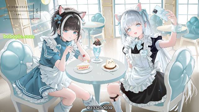 commission, 女仆, 女仆装