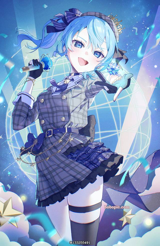 虚拟主播, Hololive, Suisei Hoshimachi, Hoshimachi Suisei fanart, Virtual Youtuber 100+ bookmarks