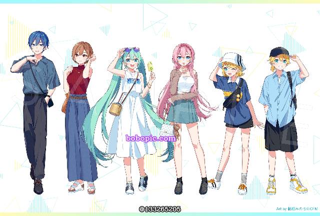 初音未来, 鏡音鈴, 镜音连, 巡音流歌