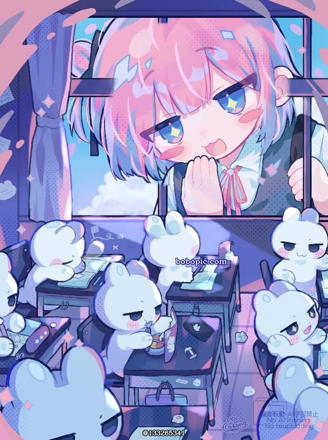 原创, 原创, 女孩子, 兔子
