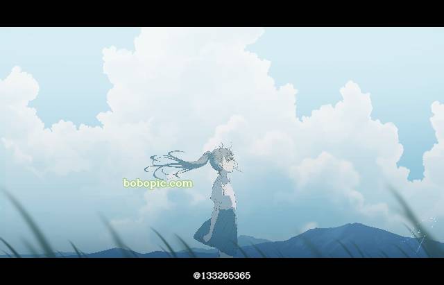 原创, 风景, fantasy, 女孩子, 夏天, 积雨云