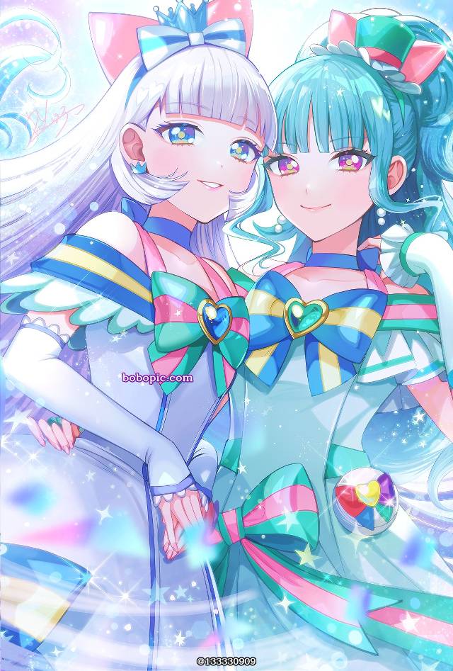 Wonderful光之美少女！, Cure Nyammy, Cure Lillian, 女孩子, 版权, Nyammy/Lillian, Yuki/Mayu