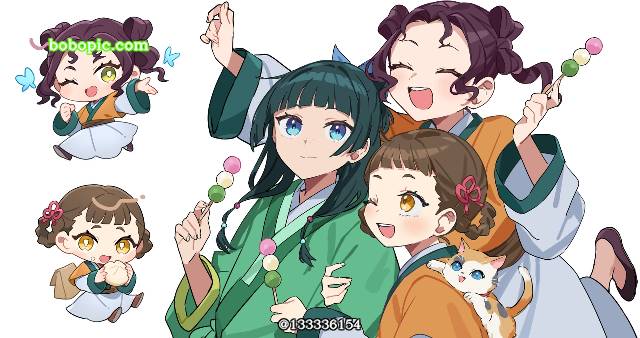 药屋少女的呢喃, Xiaolan, Shisui, Q版, 女孩子