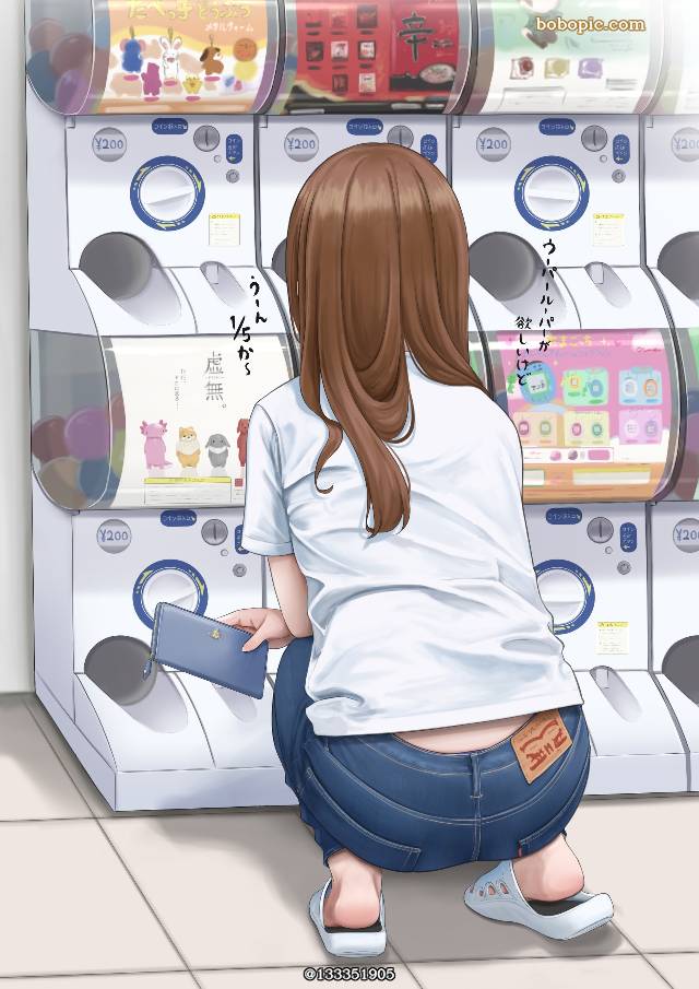 原创, 女孩子, 牛仔裤, denim, 臀部, 背影