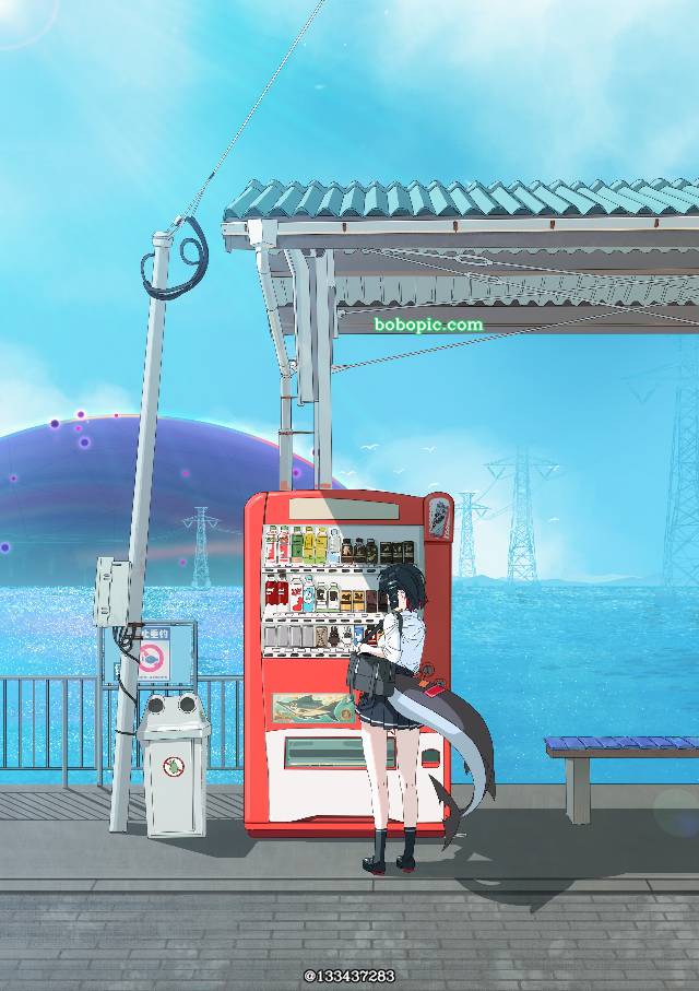 绝区零, Ellen Joe, Zenless Zone Zero 100+ Bookmarks, 自动贩卖机, sea, Zenless Zone Zero 500+ Bookmarks