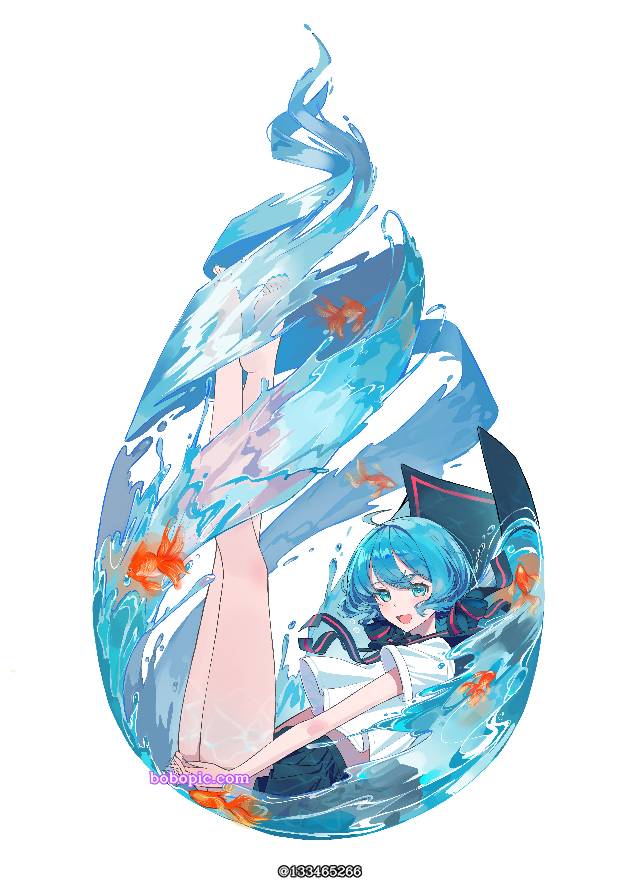 初音未来, vocaloid, 插画, bottle miku