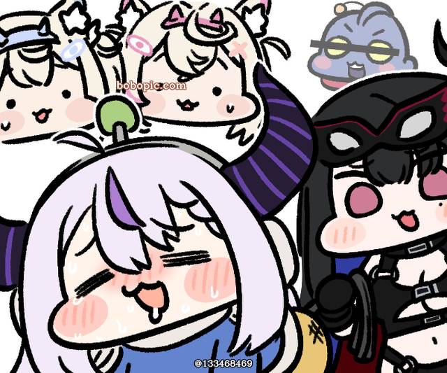 拉普拉斯·达克尼斯, Nerissa Ravencroft, Mococo Abyssgard, Fuwawa Abyssgard, Hololive, 虚拟YouTuber 500收藏