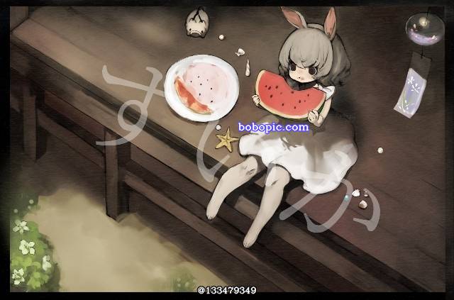 女孩子, 兔子, 兽耳