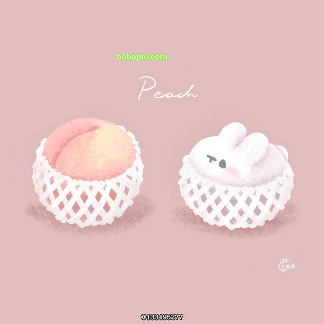 原创, 兔子, picture diary, diary, one per day / one a day, peach, beach