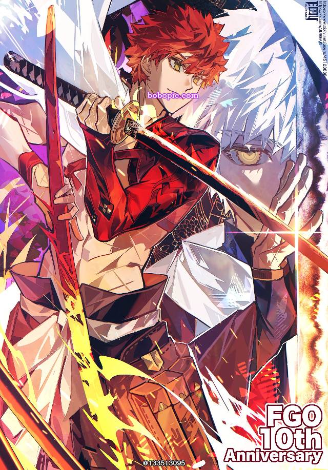 插画, Sengo Muramasa (Fate), Muramasa Senji, red hair