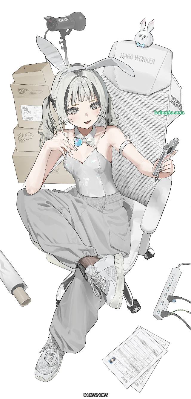 兔女郎, white bunny, 原创1000users加入书籤