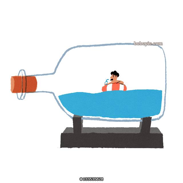 ship in a bottle, sea, 夏天